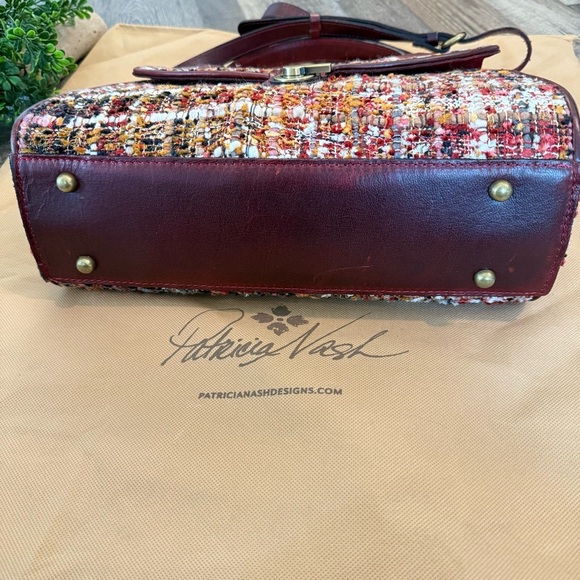 PATRICIA NASH Earth Tone Boucle 3-Piece Set Handbag Wallet Pouch - Picture 5 of 16